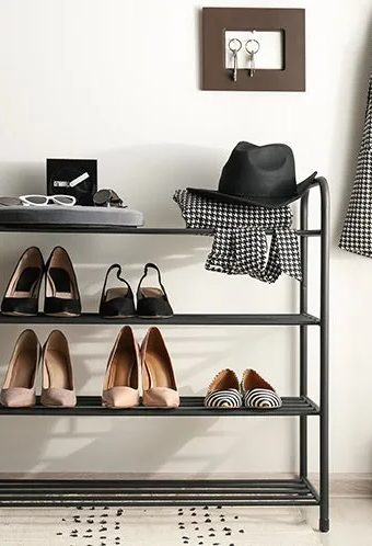 Storage RacksStorage racks are including garment rack, shoe racks, shelves, wardrobes, and rolling cart with wood/metal material. By using racks make you shoes and cloths well organizer!